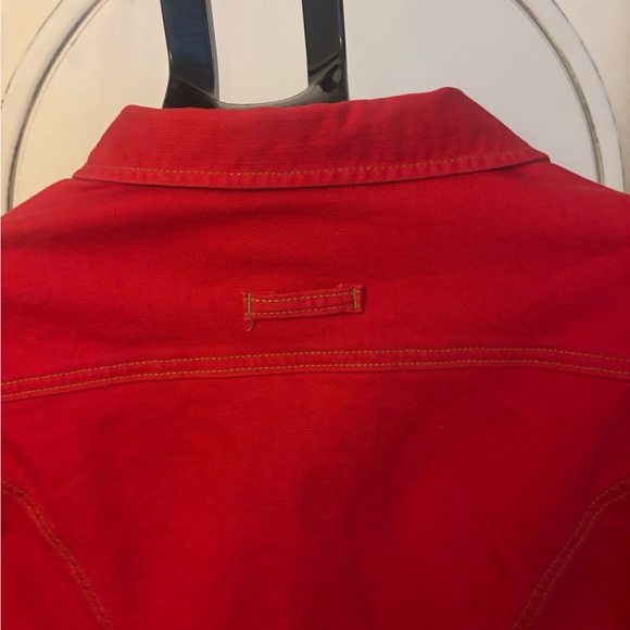 CAbi Vibrant Red Jean Jacket - Picture 7 of 7